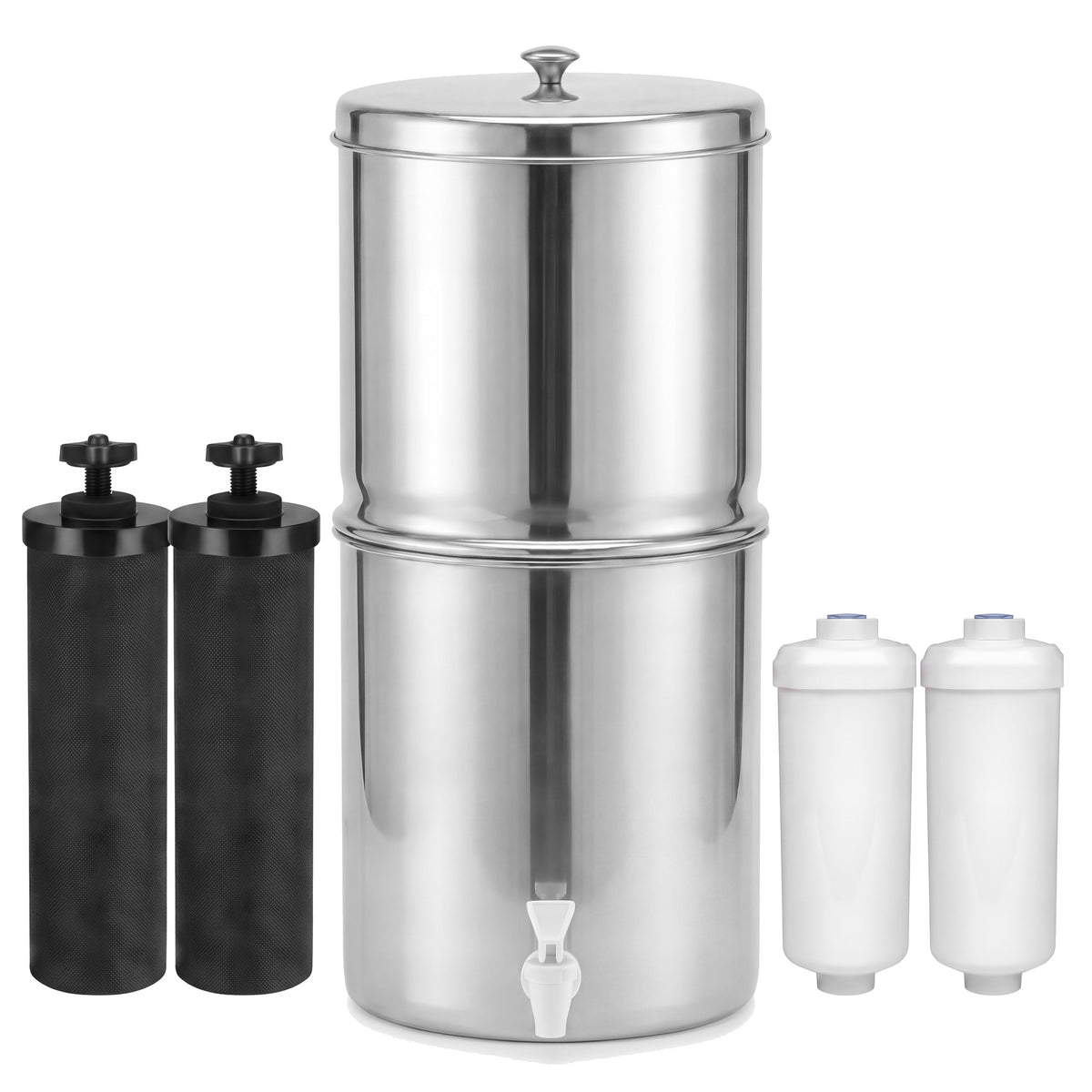 Purroa Fluoride Edition with carbon cartridges and fluoride reduction filters