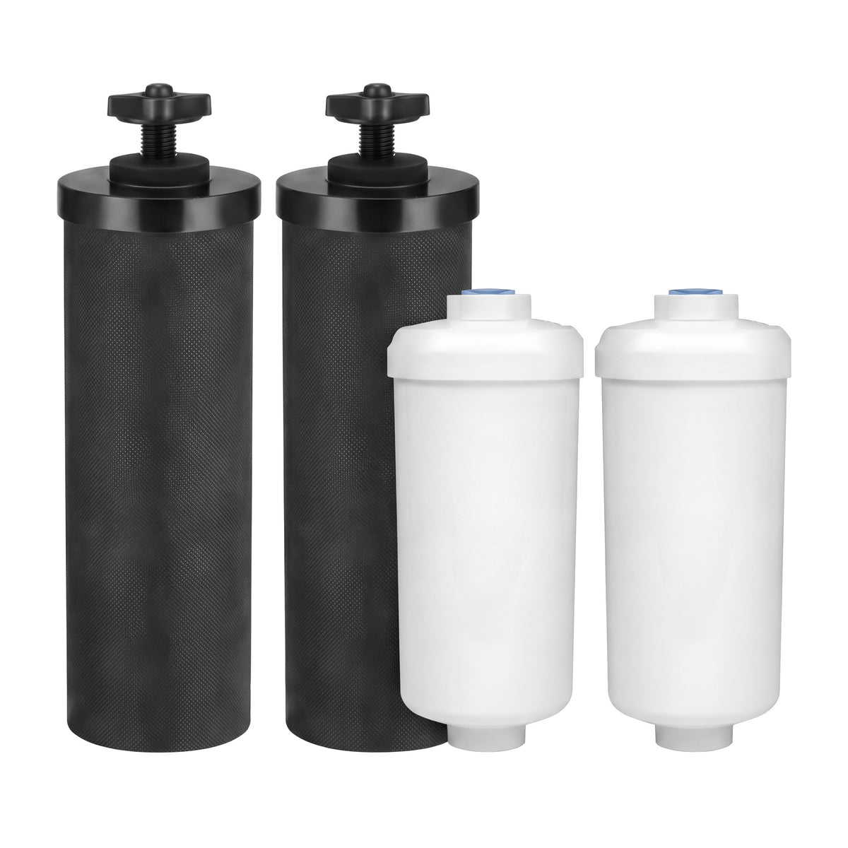 Purroa combo pack: two carbon cartridges and two fluoride reduction filters