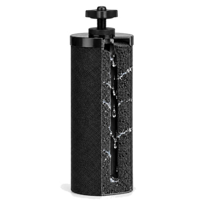 Cross-section of a Purroa carbon filter cartridge